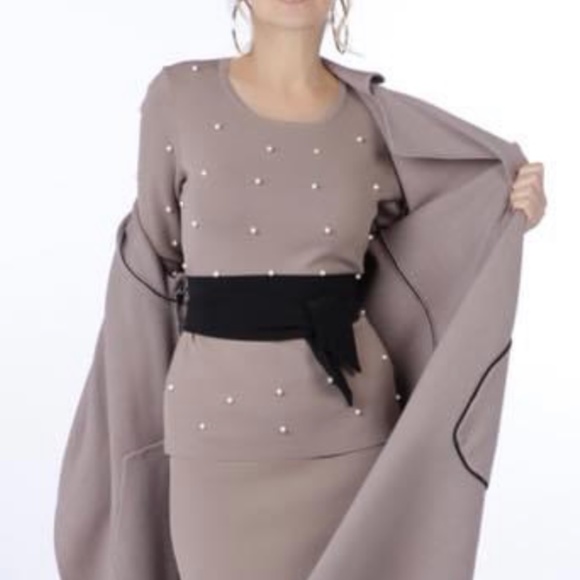 Brian Bailey Pearl Embellished Sweater - Picture 2 of 3